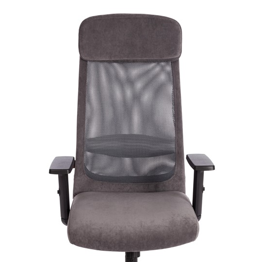 Офисное кресло PROFIT PLT флок/ткань, серый, 29/W-12, арт.20537 в Южно-Сахалинске - изображение 5