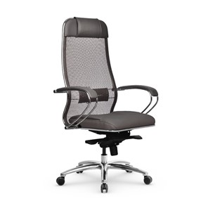 Офисное кресло Samurai SL-1.04 MPES Светло-коричневый / Серый в Южно-Сахалинске - предосмотр