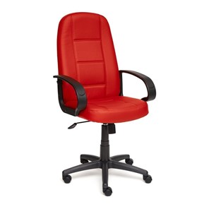Офисное кресло СН747 кож/зам, красный, арт.7707 в Южно-Сахалинске