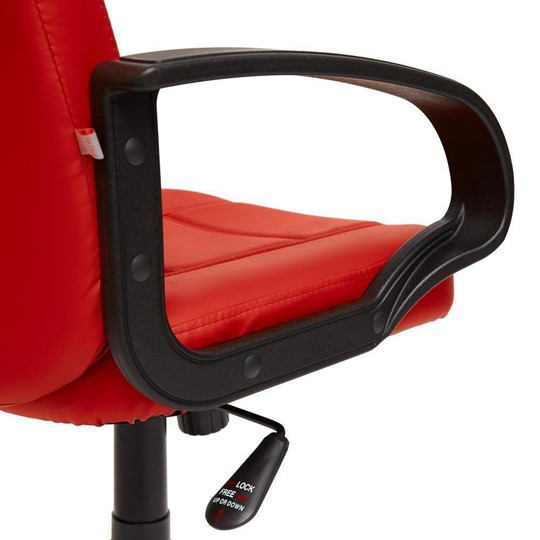 Офисное кресло СН747 кож/зам, красный, арт.7707 в Южно-Сахалинске - изображение 7