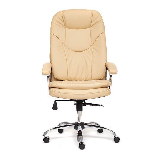 Офисное кресло SOFTY LUX  кож/зам, бежевый, арт.12901 в Южно-Сахалинске - изображение 3