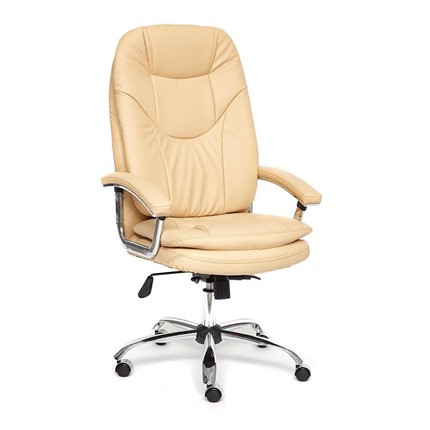 Офисное кресло SOFTY LUX  кож/зам, бежевый, арт.12901 в Южно-Сахалинске - изображение