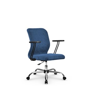 Офисное кресло SU-Mr-4/подл.109/осн.006 светло-синий в Южно-Сахалинске