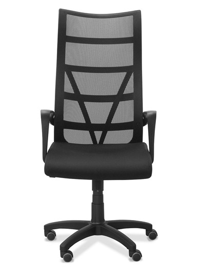 Кресло офисное Топ, сетка/ткань TW / черная/синяя в Южно-Сахалинске - изображение 1