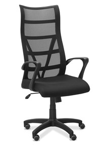 Кресло офисное Топ, сетка/ткань TW / черная/синяя в Южно-Сахалинске - предосмотр 8