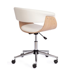 Кресло компьютерное VIMTA натуральный, кож/зам белый, арт.13662 в Южно-Сахалинске - предосмотр 2