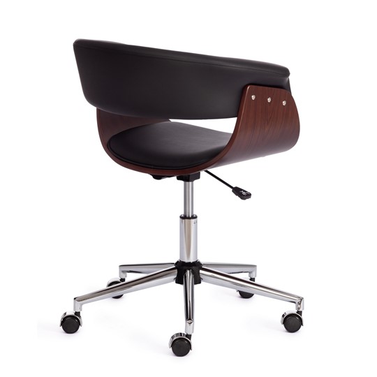 Офисное кресло VIMTA орех, кож/зам черный, арт.13663 в Южно-Сахалинске - изображение 2