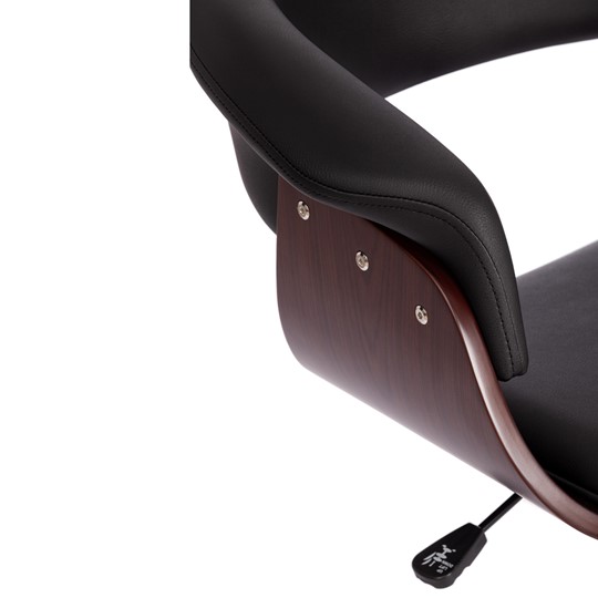 Офисное кресло VIMTA орех, кож/зам черный, арт.13663 в Южно-Сахалинске - изображение 7