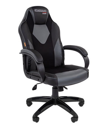 Кресло CHAIRMAN GAME 17, цвет черный / серый в Южно-Сахалинске - изображение