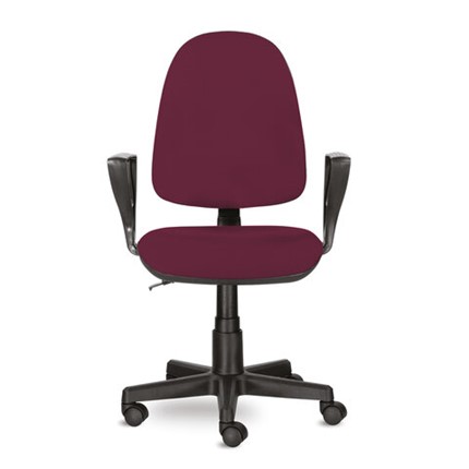 Офисное кресло Brabix Prestige Ergo MG-311 (регулируемая эргономичная спинка, ткань, бордовое) в Южно-Сахалинске - изображение