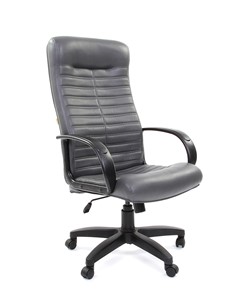 Кресло компьютерное CHAIRMAN 480 LT, экокожа, цвет серый в Южно-Сахалинске - предосмотр