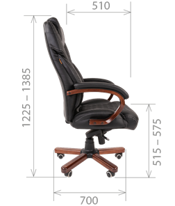 Кресло компьютерное CHAIRMAN 406, коричневый в Южно-Сахалинске - предосмотр 5