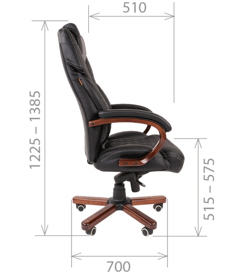 Кресло компьютерное CHAIRMAN 406, коричневый в Южно-Сахалинске - изображение 5