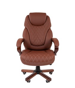 Кресло компьютерное CHAIRMAN 406, коричневый в Южно-Сахалинске - предосмотр 2