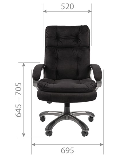 Офисное кресло CHAIRMAN 442 Ткань серая в Южно-Сахалинске - изображение 4