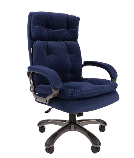 Кресло компьютерное CHAIRMAN 442 Ткань синий в Южно-Сахалинске - изображение 1