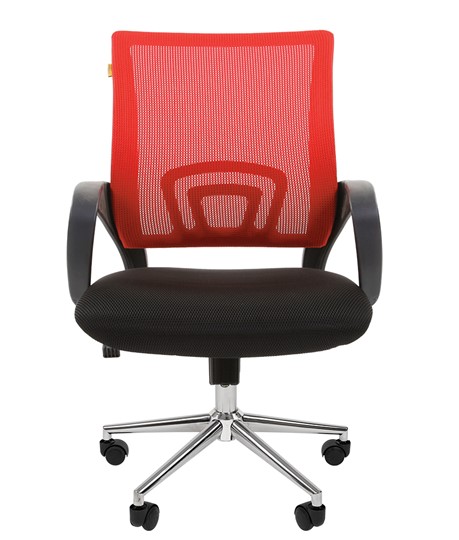 Компьютерное кресло CHAIRMAN 696 CHROME Сетка TW-69 (красный) в Южно-Сахалинске - изображение 2