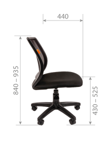 Кресло офисное CHAIRMAN 699 Б/Л Сетка TW-04 (серый) в Южно-Сахалинске - предосмотр 5