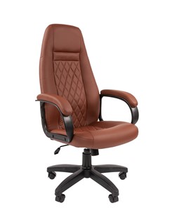 Офисное кресло CHAIRMAN 950LT Экокожа коричневая в Южно-Сахалинске