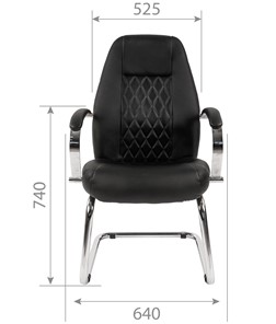 Кресло CHAIRMAN 950V Экокожа черная в Южно-Сахалинске - предосмотр 4