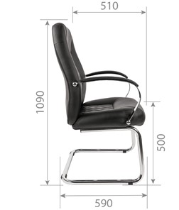Кресло CHAIRMAN 950V Экокожа черная в Южно-Сахалинске - предосмотр 5