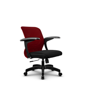 Кресло SU-M-4/подл.160/осн.001, Бордовый/Черный в Южно-Сахалинске