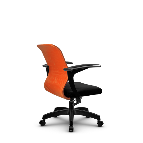Компьютерное кресло SU-M-4/подл.160/осн.001, Оранжевый/Черный в Южно-Сахалинске - изображение 2