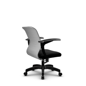 Кресло SU-M-4/подл.160/осн.001, Светло-серый/Черный в Южно-Сахалинске - предосмотр 2