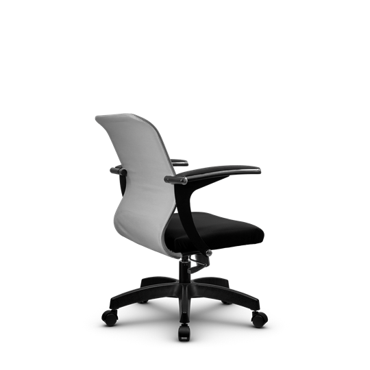 Кресло SU-M-4/подл.160/осн.001, Светло-серый/Черный в Южно-Сахалинске - изображение 2