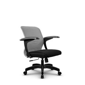 Кресло SU-M-4/подл.160/осн.001, Светло-серый/Черный в Южно-Сахалинске - предосмотр