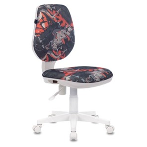 Офисное кресло Brabix Fancy MG-201W (без подлокотников, пластик белый, с рисунком "Graffity") 532415 в Южно-Сахалинске - предосмотр