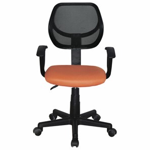 Кресло компьютерное Brabix Flip MG-305 (ткань TW, оранжевое/черное) в Южно-Сахалинске - предосмотр