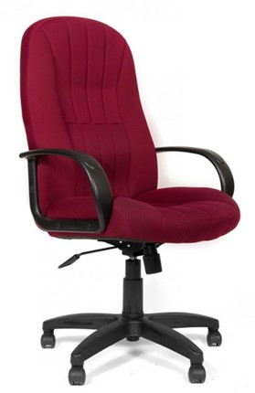 Кресло компьютерное CHAIRMAN 685, ткань TW 13, цвет бордо в Южно-Сахалинске - изображение