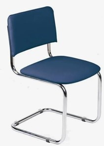 Офисный стул Sylwia chrome темно-синий в Южно-Сахалинске - предосмотр
