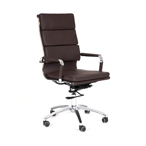 Кресло офисное CHAIRMAN 750 экокожа коричневая в Южно-Сахалинске - предосмотр