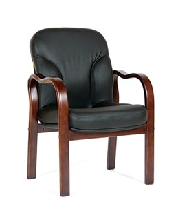 Офисное кресло CHAIRMAN 658 Натуральная кожа черный в Южно-Сахалинске - предосмотр