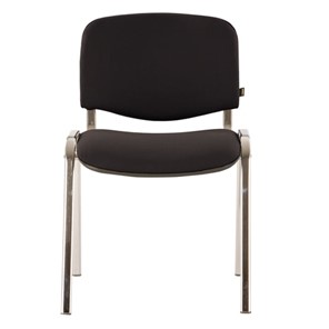 Офисный стул Brabix Iso CF-001 (хромированный каркас, ткань черная) 531419 в Южно-Сахалинске - предосмотр