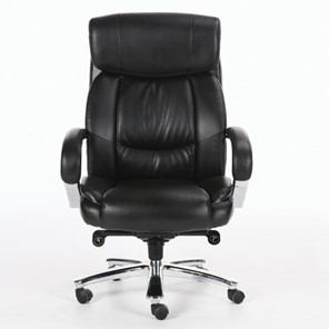 Кресло офисное Brabix Premium Direct EX-580 (хром, рециклированная кожа, черное) в Южно-Сахалинске