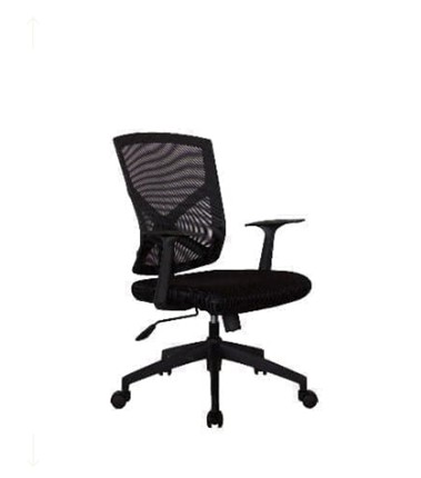Кресло компьютерное Riva Chair 698, Цвет черный в Южно-Сахалинске - изображение