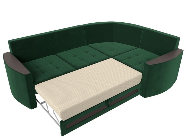 Угловой диван Белла, Зеленый (Велюр) в Южно-Сахалинске - изображение 1