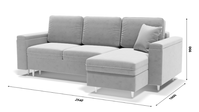 Угловой диван с оттоманкой Брайтон БЛ/БП в Южно-Сахалинске - изображение 9