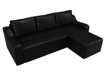 Угловой диван для гостиной Элида, Черный (экокожа) в Южно-Сахалинске - предосмотр 5