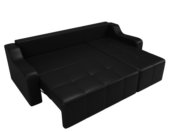Угловой диван для гостиной Элида, Черный (экокожа) в Южно-Сахалинске - изображение 7