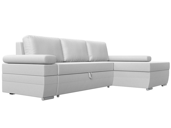 Угловой диван с оттоманкой Канкун, Белый (экокожа) НПБ в Южно-Сахалинске - изображение 6