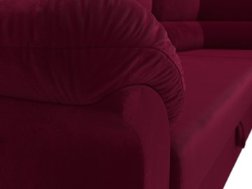 Большой угловой диван Карнелла, Бордовый (микровельвет) в Южно-Сахалинске - предосмотр 4