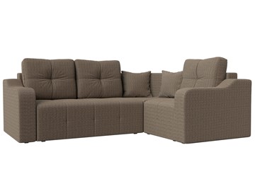 Угловой диван для гостиной Кембридж, Корфу 03 (рогожка) в Южно-Сахалинске