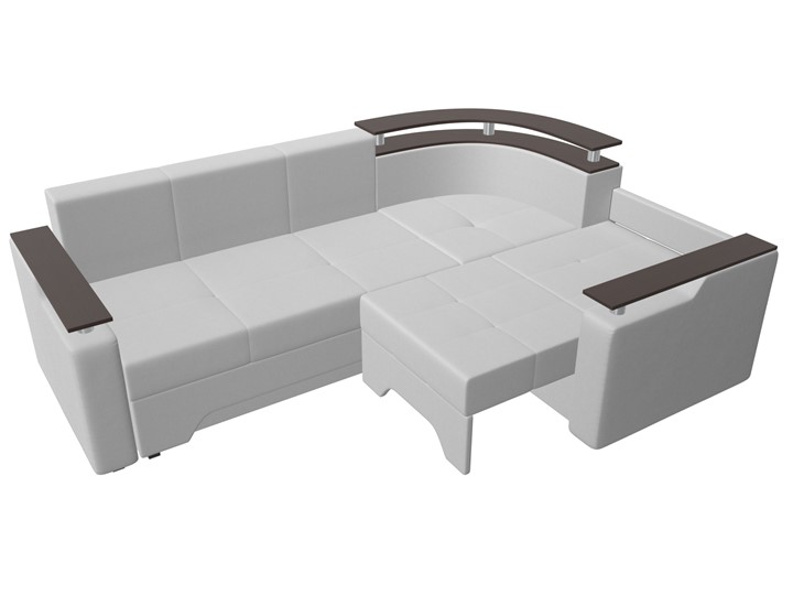 Угловой диван для гостиной Комфорт, Белый (экокожа) в Южно-Сахалинске - изображение 4