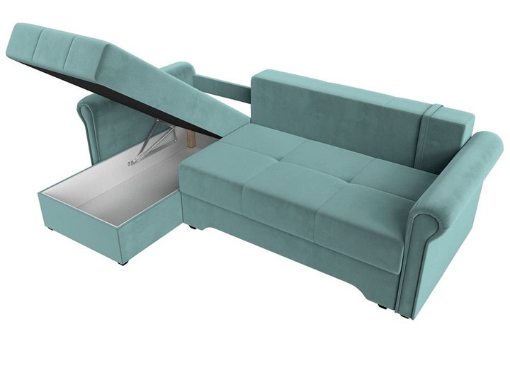 Угловой диван Леон боннель, Бирюзовый (Велюр) в Южно-Сахалинске - изображение 3