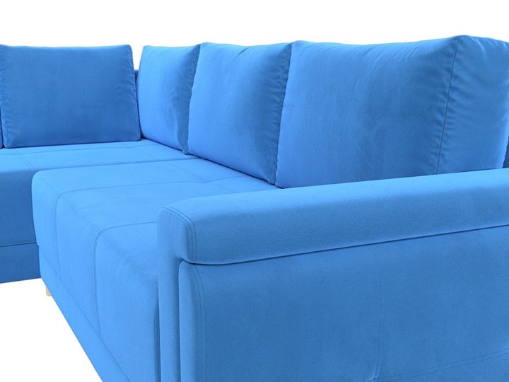 Угловой диван Лига-024, Голубой (Велюр) в Южно-Сахалинске - изображение 6
