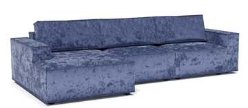 Угловой диван с оттоманкой Лофт 357х159х93 (НПБ/Еврокнижка) в Южно-Сахалинске - предосмотр 1